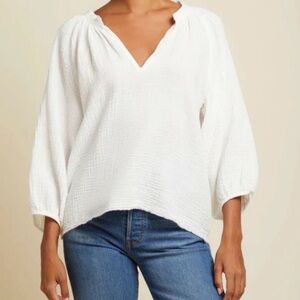 Women's White Gauze Blouse NWT